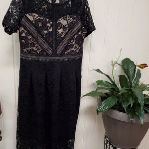 Soft lace swing dress